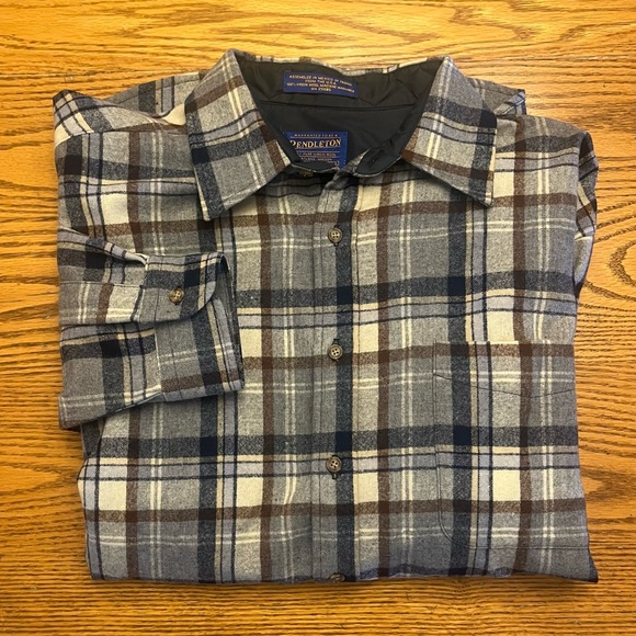 Pendleton Men’s Large 100% Wool Button Down - Picture 4 of 6